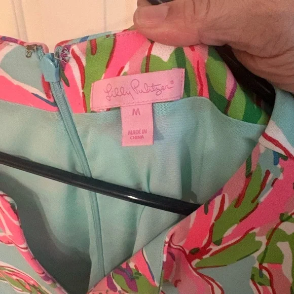 Lilly Pulitzer Pink and Green Floral Dress - Picture 3 of 3